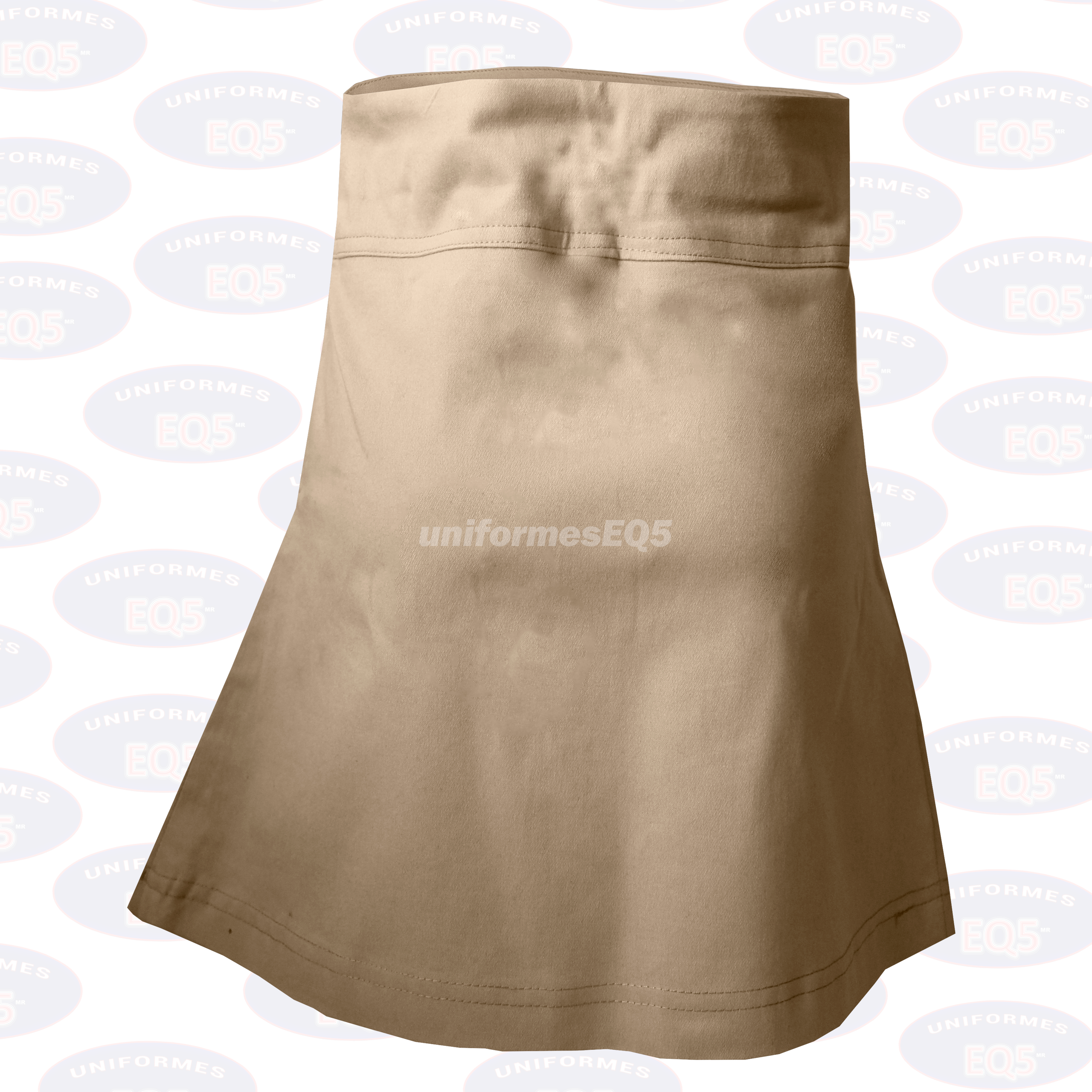 Falda/Short Tableada Gabardina - Imagen 2