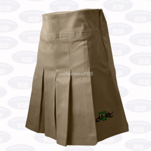 Falda/Short Tableada Gabardina