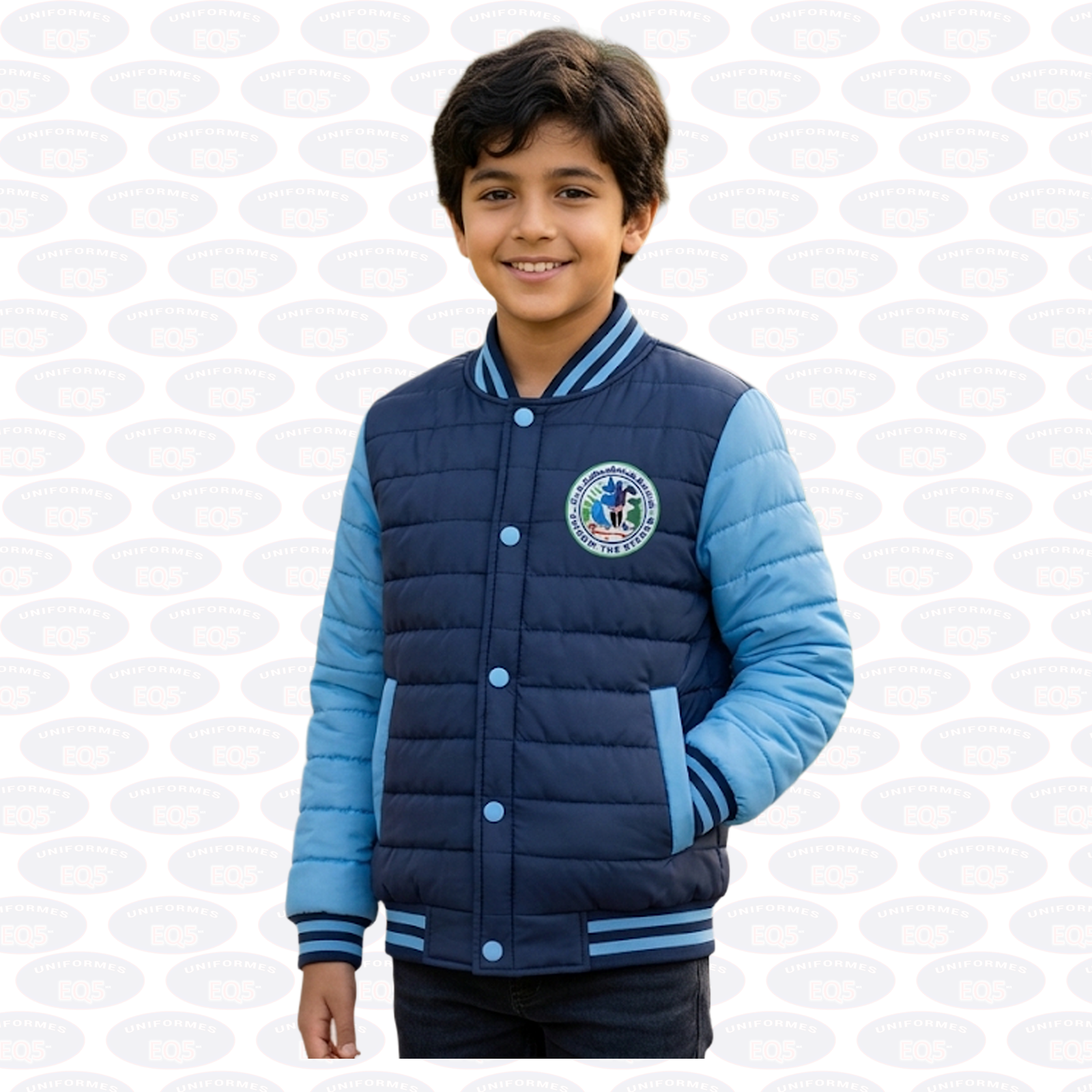 Chaqueta Capitonada Bicolor